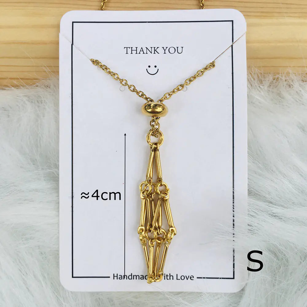 Crystal Raw Stone Pendant Necklace