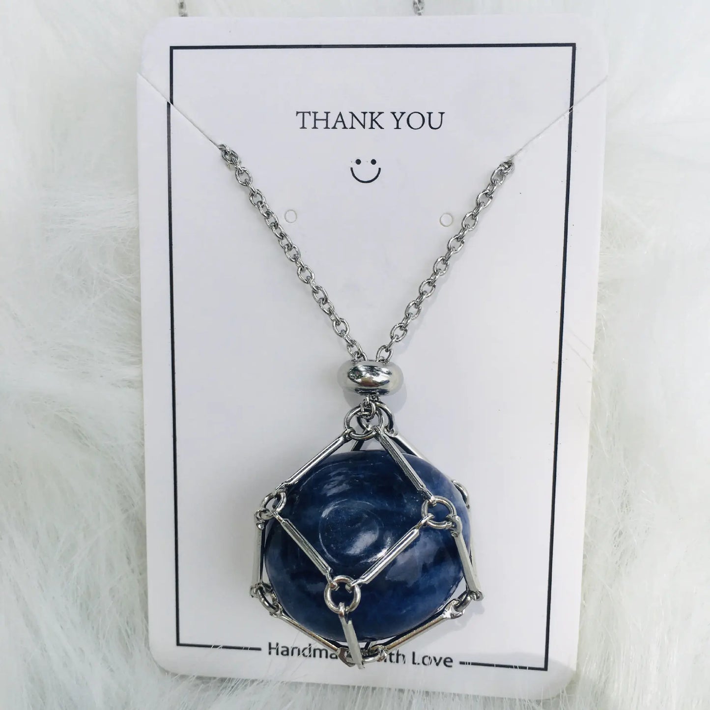 Crystal Raw Stone Pendant Necklace