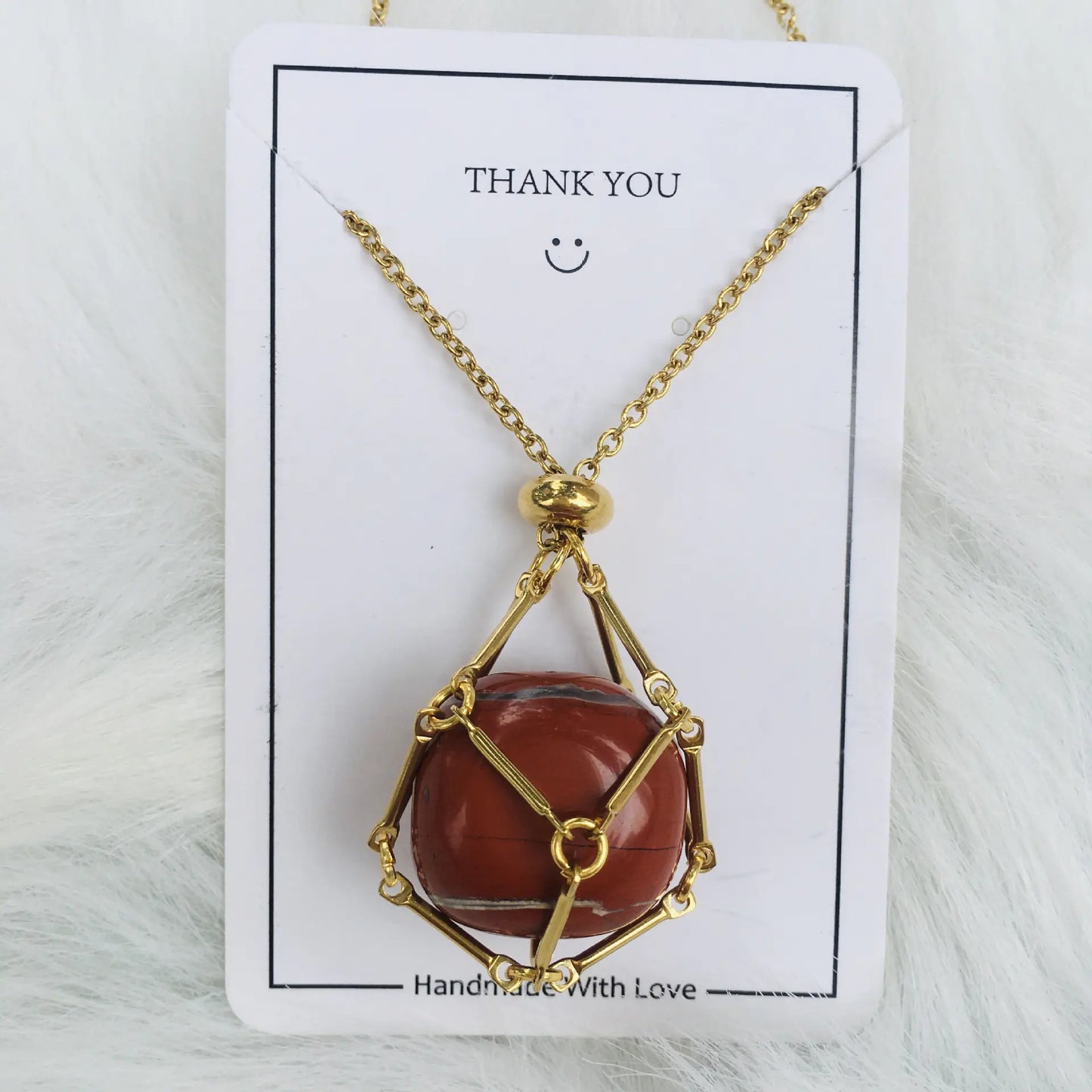 Crystal Raw Stone Pendant Necklace