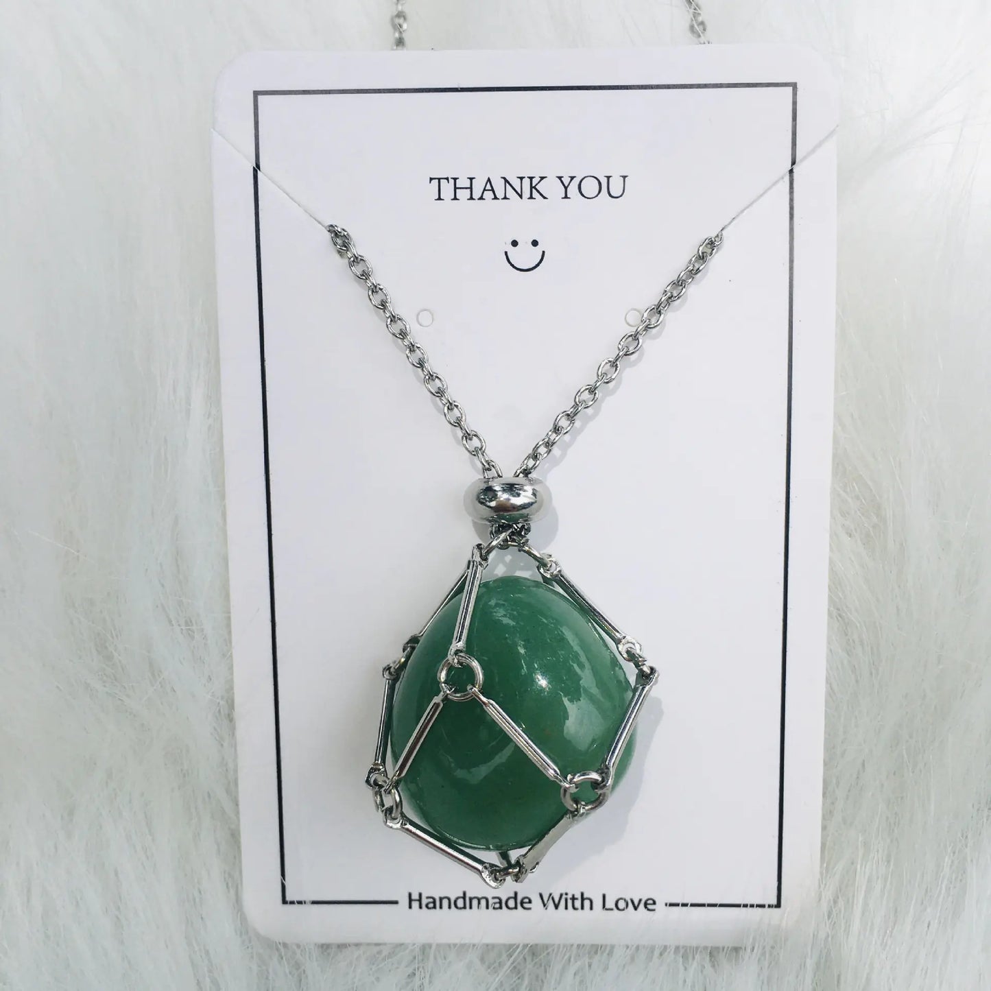 Crystal Raw Stone Pendant Necklace